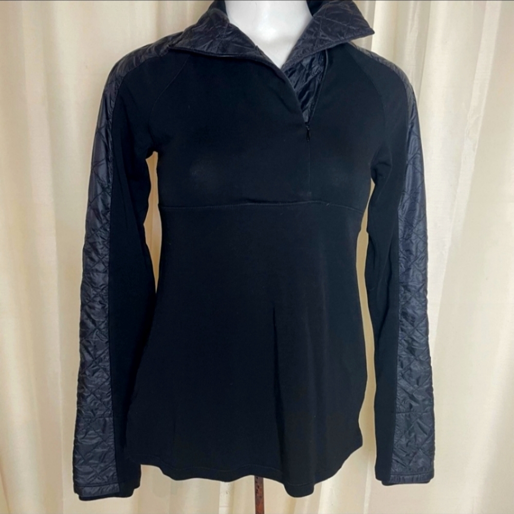 Athleta asymmetrical Quarter Zip Jacket.